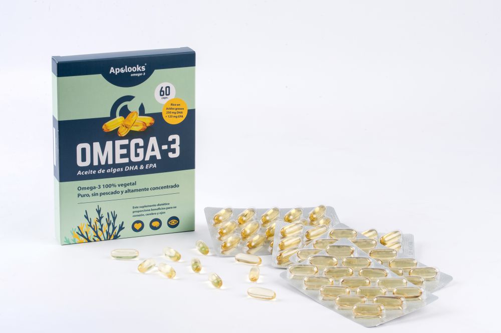 Apolooks® Aceite de algas Omega-3 (EPA&DHA) - para los ojos - 60 cápsulas