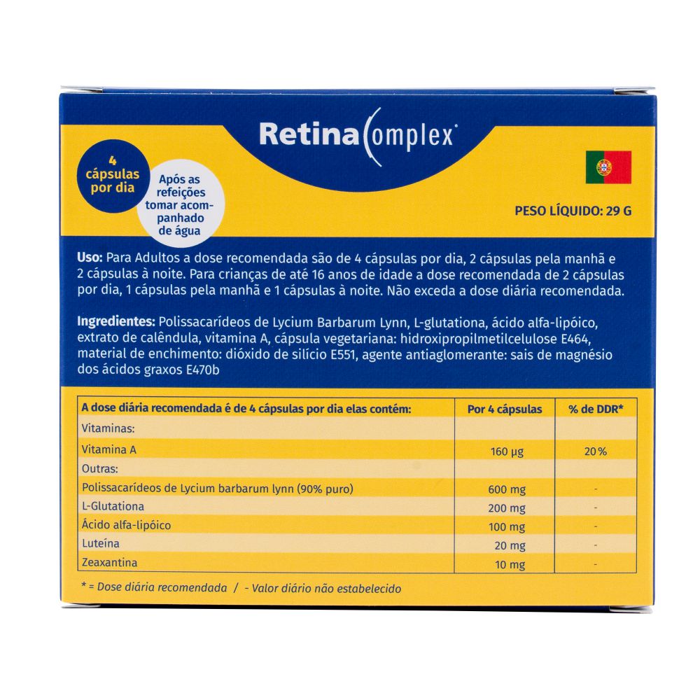 Retinacomplex® - Suplemento para os olhos - 120 cápsulas - Imagem 3